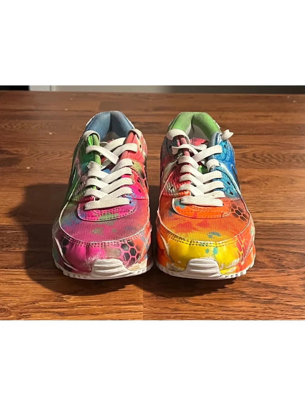 Nike Air Max 90 Custom Hand-Painted Tie-Dye Sneaker Size 6.5